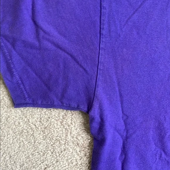 TCE “COLLEGE” Purple and White Short Sleeve Tee - Picture 4 of 7